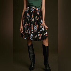 NWOT Anthropologie Maeve Valerie Pleated Midi Skirt // Size 14P